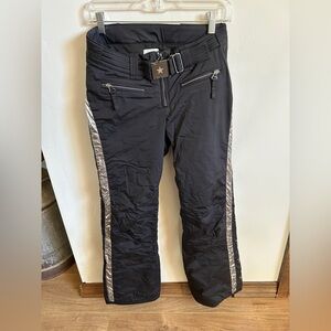 JET SET Ski Pants Black with Silver Stars